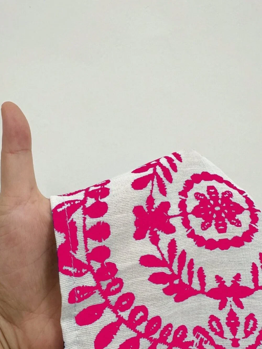 Hot Pink Boho Women's Vacation Plant Print Elastic Waist Ruffle Hem Casual Skirt